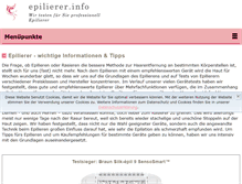 Tablet Screenshot of epilierer.info